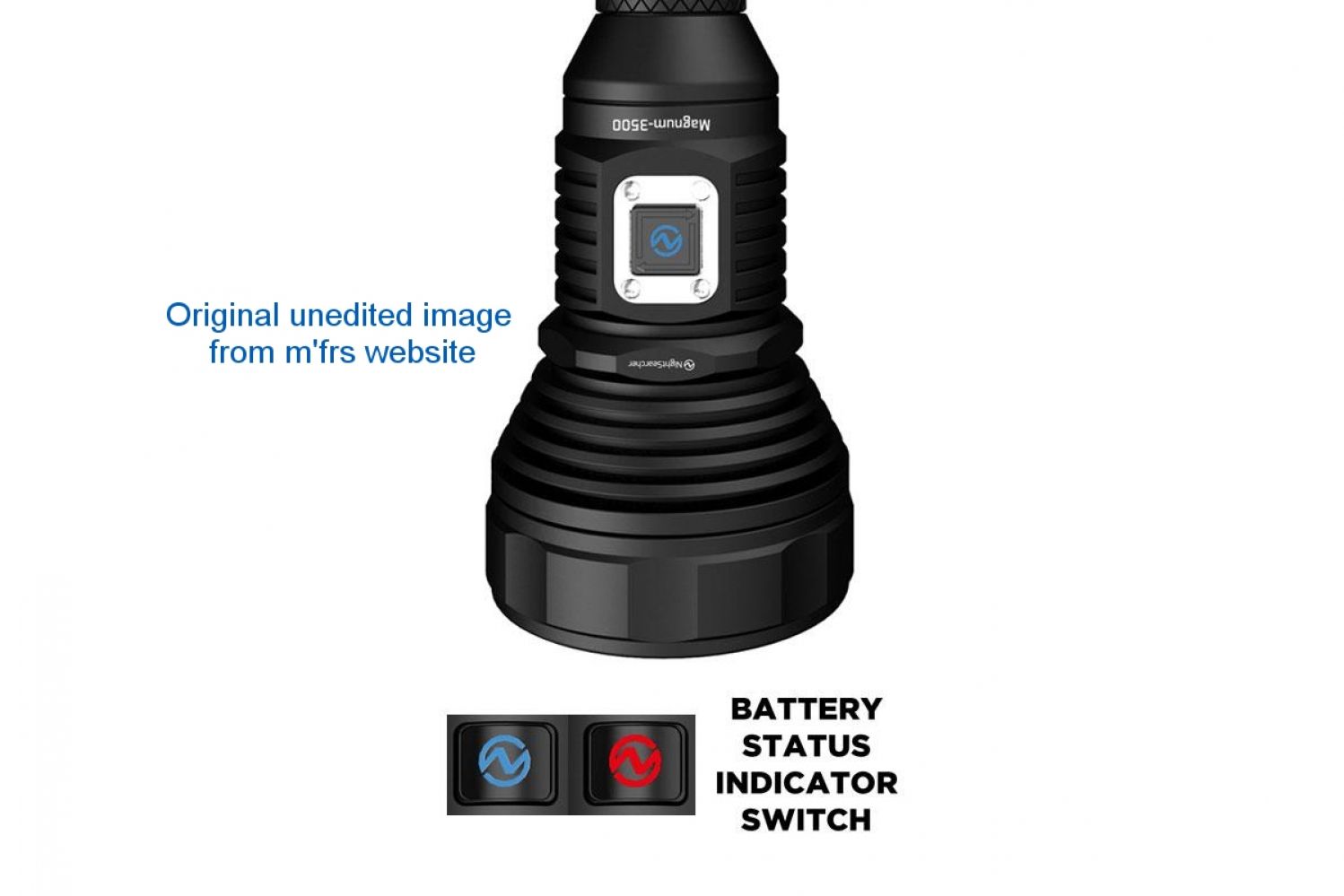 Nightsearcher Magnum 3500 LED Flashlight ORIGINAL #2